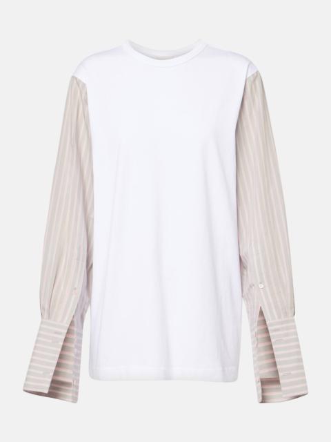 Dries Van Noten Deconstructed cotton-blend T-shirt