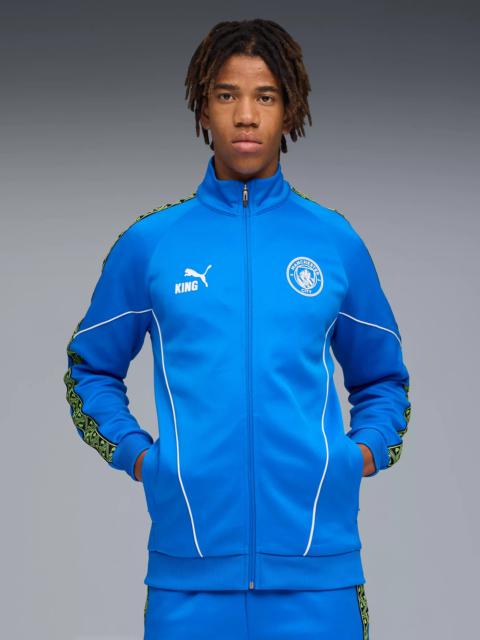 PUMA PUMA Men's Manchester City Light Blue Third Prematch Jacket
