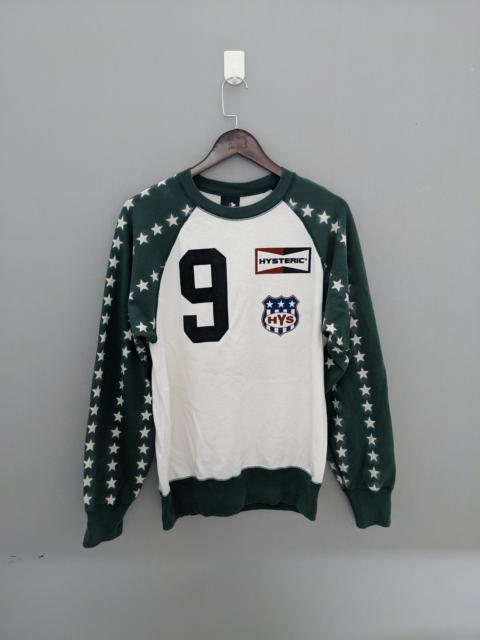 Hysteric Glamour Hysteric Glamour Spellout White Green Stars Sweatshirt