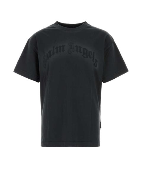Palm Angels Palm Angels Men Slate Cotton T-Shirt