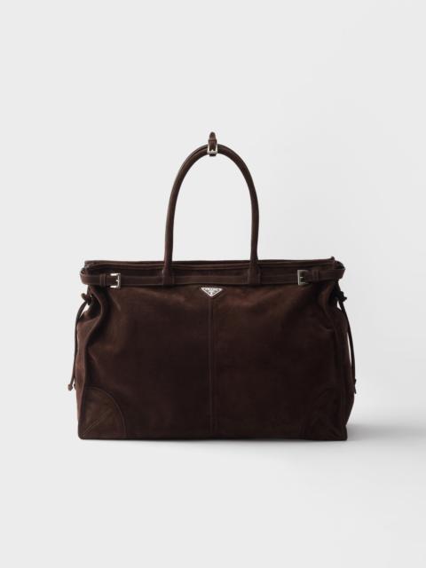 Prada Prada Bonnie suede tote bag