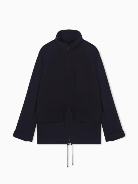 EMPORIO ARMANI VISCOSE AND POLYESTER BLOUSON