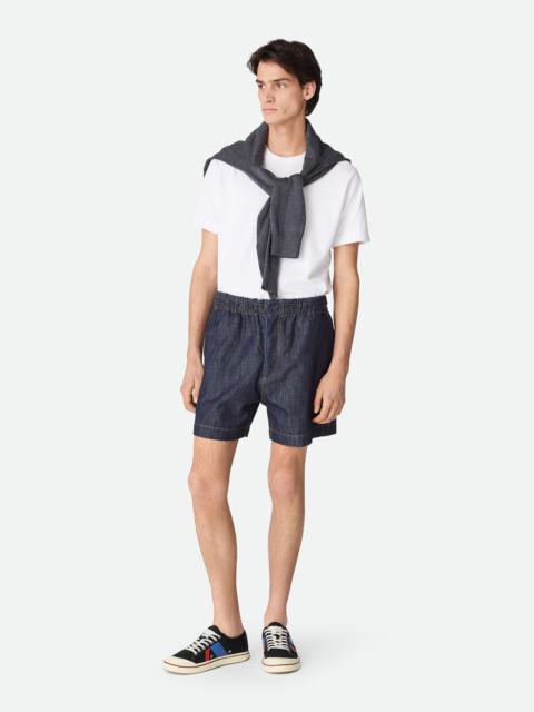 Bottega Veneta Rinsed Indigo Denim Shorts