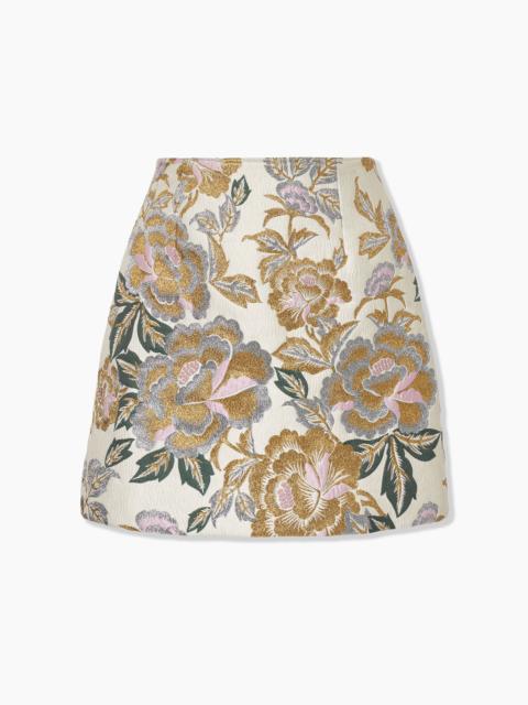 CAROLINA HERRERA Floral Jacquard Mini Skirt