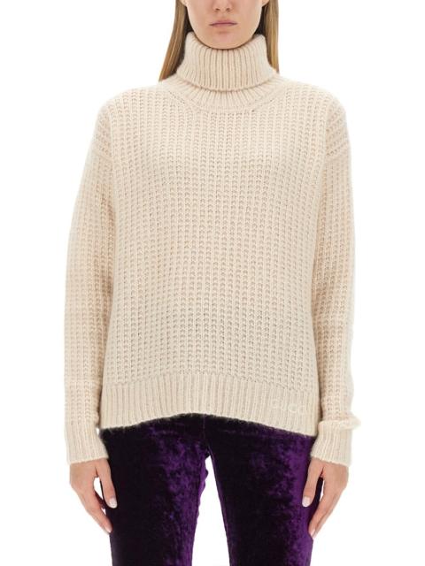 GUCCI Gucci Women Silk And Cashmere Turtleneck Sweater