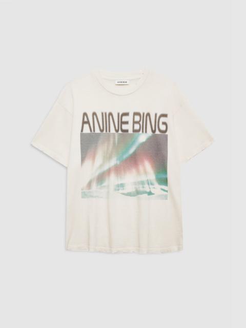 ANINE BING Cade Tee Northern Lights - Off White