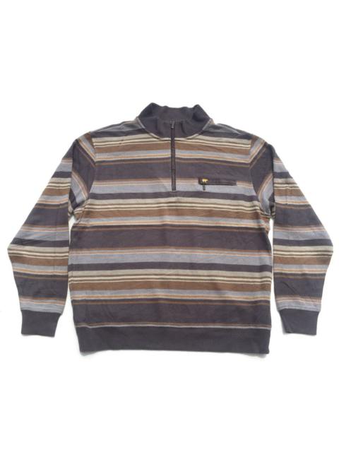 Other Designers Vintage Japanese Golden Bear Stripes Crewneck Sweatshirt