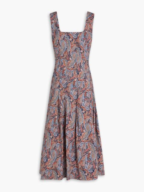 VERONICA BEARD Jolie paisley-print cotton-poplin midi dress