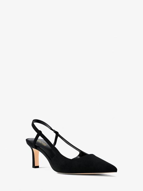 MICHAEL KORS Alora Suede Slingback Pump
