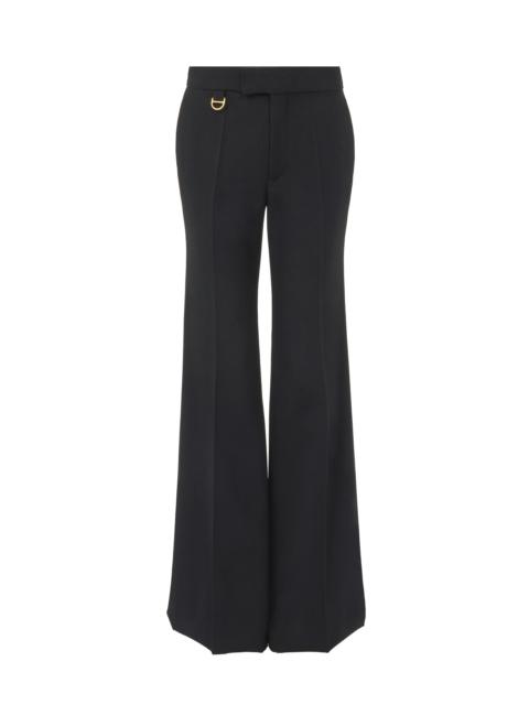 Chloé FLARED TAILORED PANTS IN WOOL GABARDINE