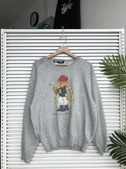 Other Designers Polo Ralph Lauren - Vintage Polo Bear Ralph Lauren Travis Flacko Scott Crewneck