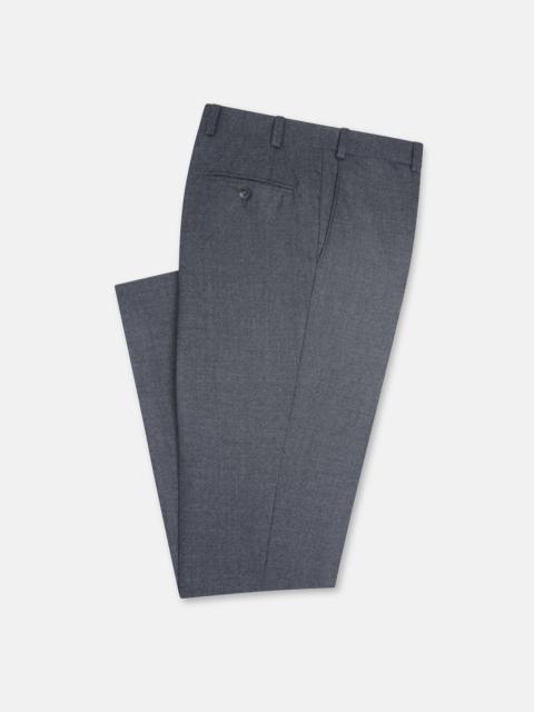 J. PRESS MADE-IN-CANADA GRAY TICWEAVE WOOL TROUSER
