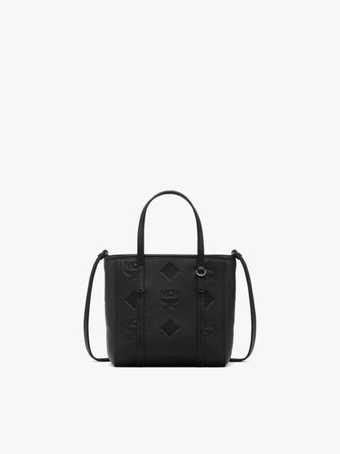 MCM Toni Top-Zip Shopper in Maxi Monogram Leather