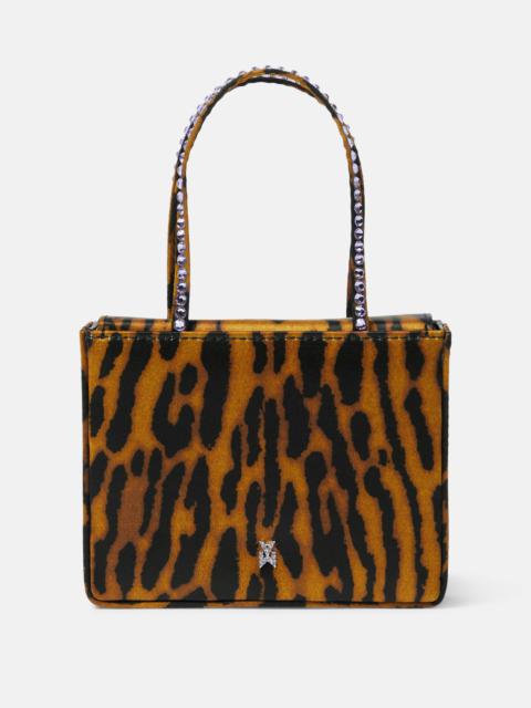 Superamini leopard-print satin tote bag