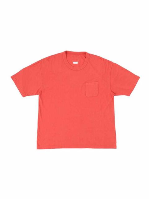 visvim AMPLUS TEE S/S DMGD (U.D.) RED