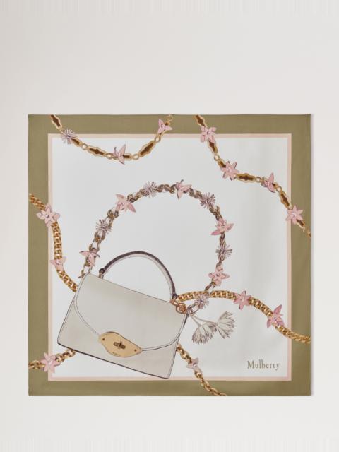 Mulberry Lana Bag & Chains Square
Eggshell & Blossom Pink Silk Twill
