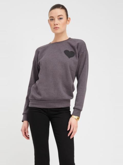 SPRWMN CHARCOAL HEART SWEATSHIRT