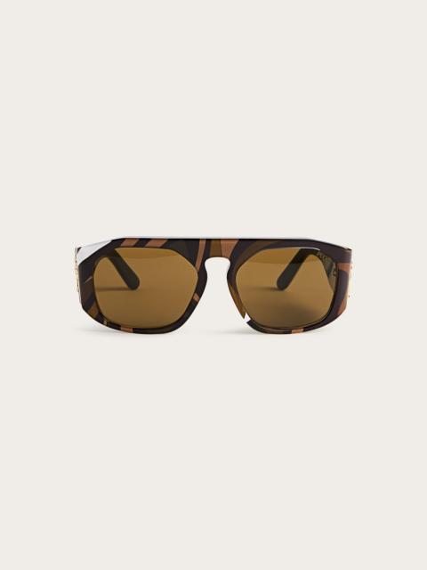 PUCCI RECTANGULAR SUNGLASSES WITH PUCCI PRINT