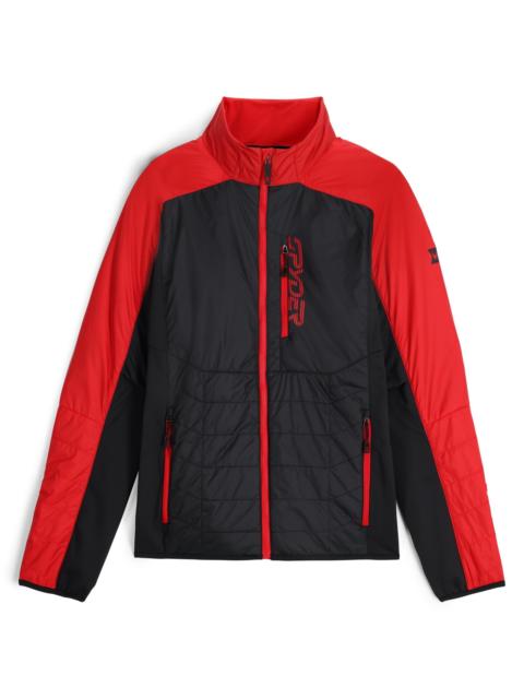 SPYDER Mens Glissade Jacket - Spyder Red