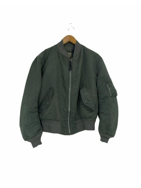 Other Designers Vintage Alpha Industries Ma-1 Bomber Jacket Military Design