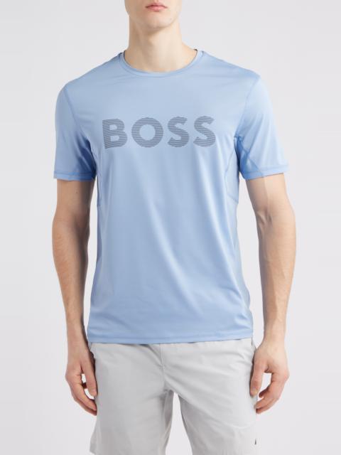 BOSS BOSS Slim Fit Performance Logo Graphic T-Shirt in Open Blue at Nordstrom