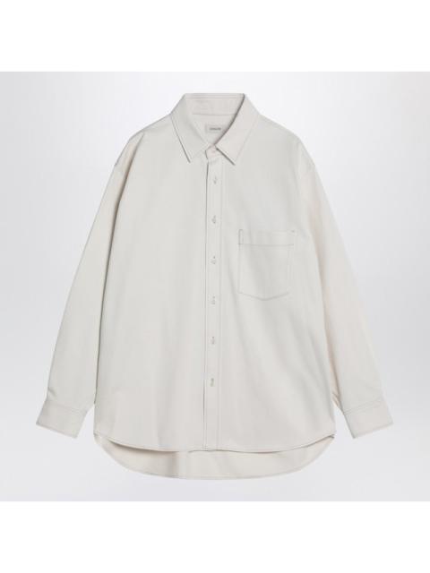 Lemaire Cream Cotton Shirt Men