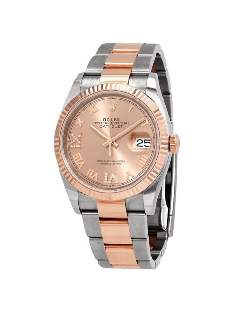 ROLEX Rolex Datejust 36 Pink Diamond Dial Men's Steel and 18kt Everose Gold Oyster Watch 126231PKRDO
