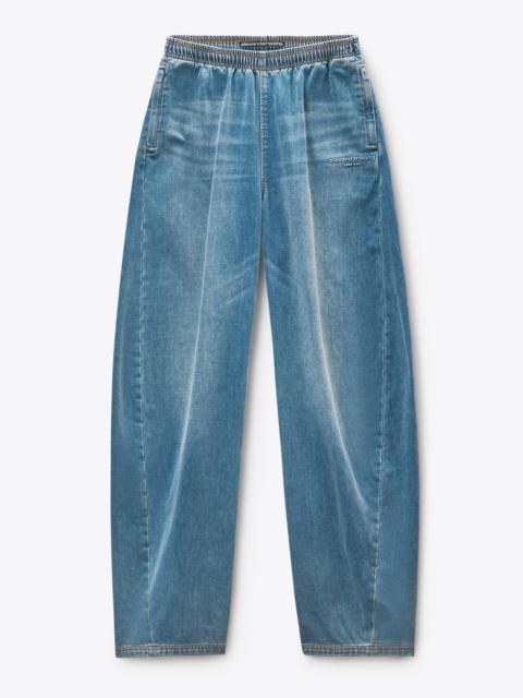 Alexander Wang Light Blue Brushed Denim Sweatpant