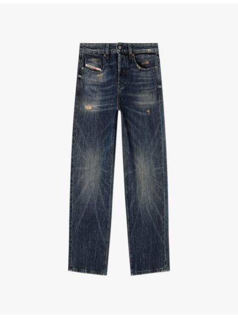 Diesel 2001 D-Macro 0adbz Wide-Leg Denim Jeans