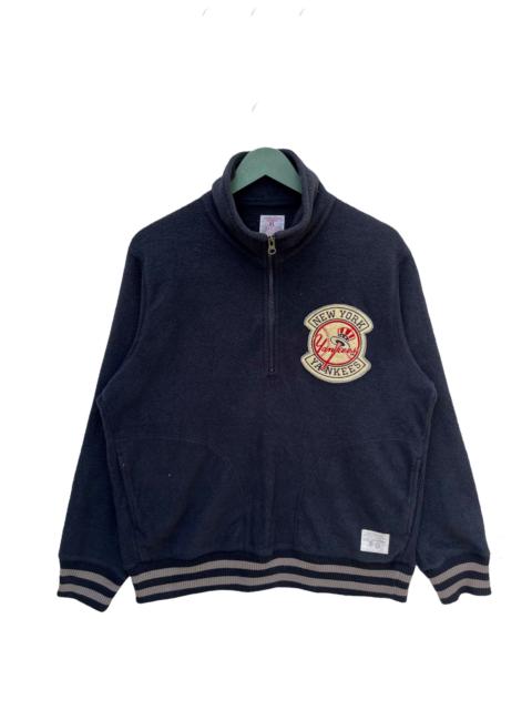 Other Designers MLB - Vintage Y2K Yankees Half Zip Sweatershort