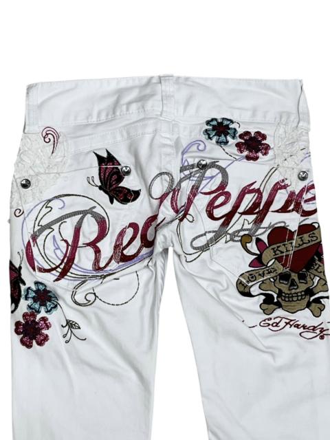 Other Designers 🔥RARE🔥Red Pepper x Ed Hardy Embroidered Skinny Petite 24”