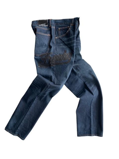 Other Designers Japanese Brand - Freaky Massive Graffiti Embroidered Denim Jeans Pant