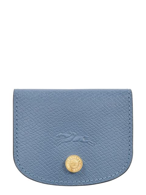 Longchamp Longchamp Epure Leather Card Case in Slate at Nordstrom