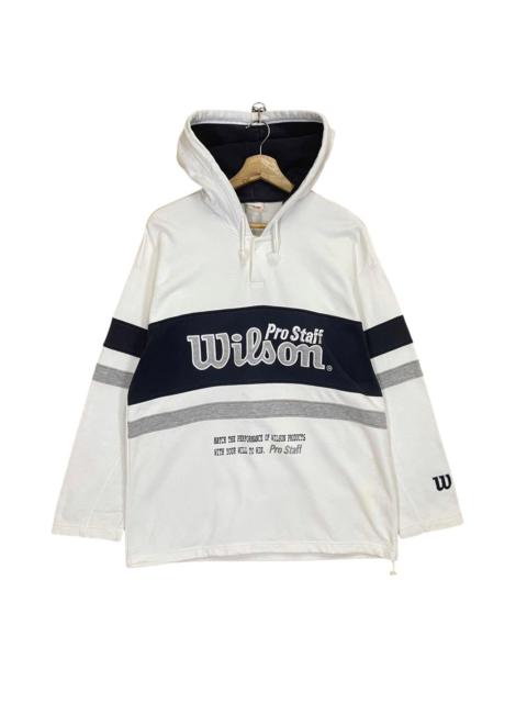 Other Designers Vintage 90s Wilson Big Logo Embroidered Crewneck Hoodie