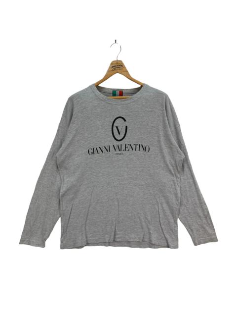 Other Designers Gianni Valentino Big Logo Long Sleeve T Shirt #4010-139