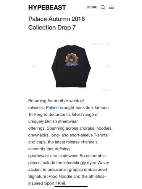 PALACE Autumn 2018 Ltd Palace Skate Bunning Snake Smoking LS Shirt