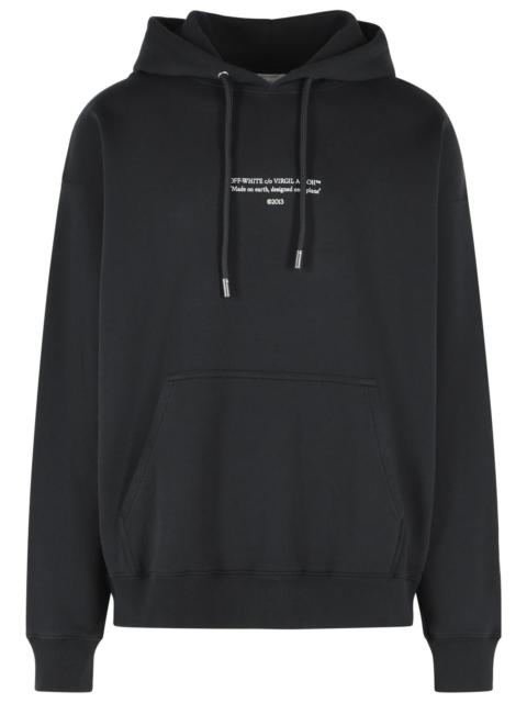 Off-White Off-White 'Statement' Black Cotton Sweatshirt Men
