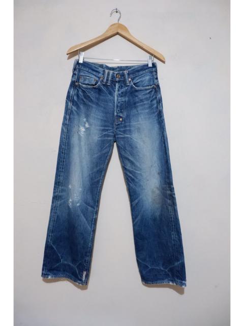 Other Designers ANACHRONORM × Hysteric Glamour - Anachronorm Distressed Regular Fit Selvedge Jeans