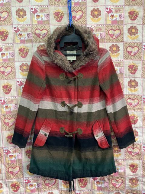 If Six Was Nine - Japanese Colourful Design Jacket Mohair Fur Hodie
