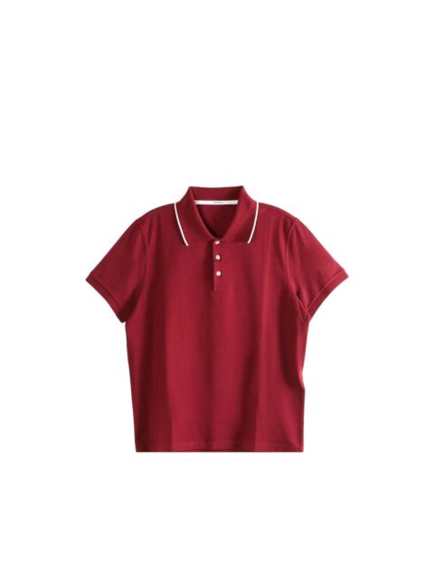 SAINT LAURENT Saint Laurent Red Polo Shirts Men