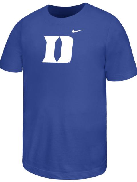 Nike Nike Youth Duke Blue Devils Royal Core Cotton Primary Logo Short Sleeve T-Shirt
