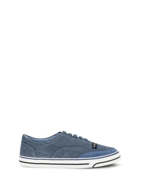 Dolce & Gabbana Dolce & Gabbana DG Sailing Linen Sneakers Carta Zucchero/Avio