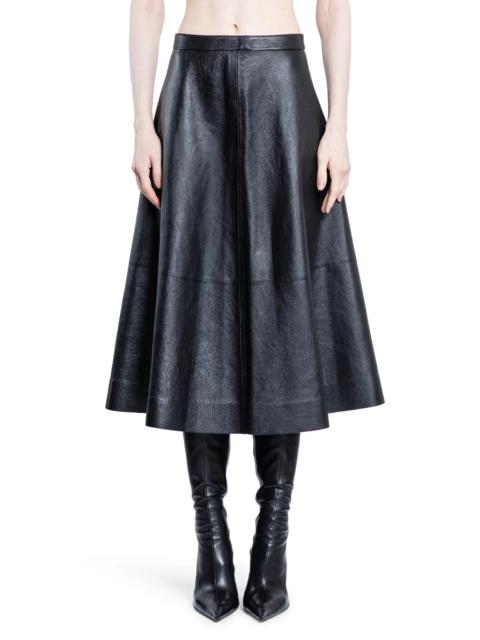 BALENCIAGA A-Line-Skirt-In-Shiny-Leather