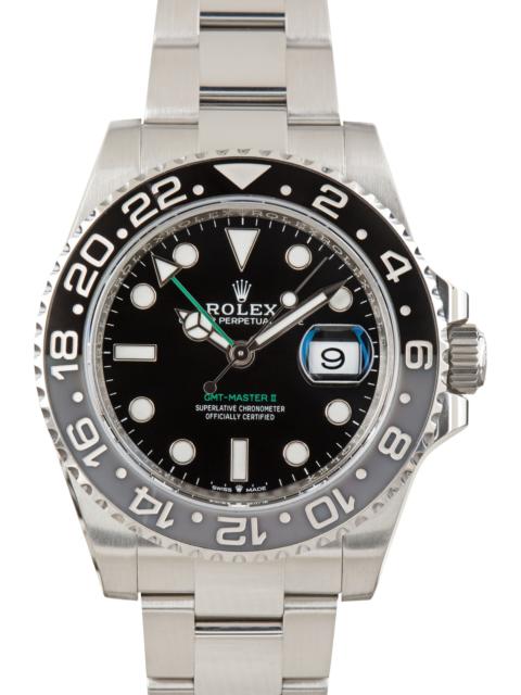 ROLEX Pre-Owned Bruce Wayne Rolex GMT-Master II ref 126710GRNR Stainless Steel