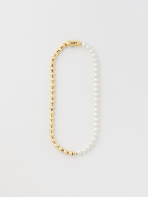 Ambush PEARL BALL CHAIN MIX NECKLACE