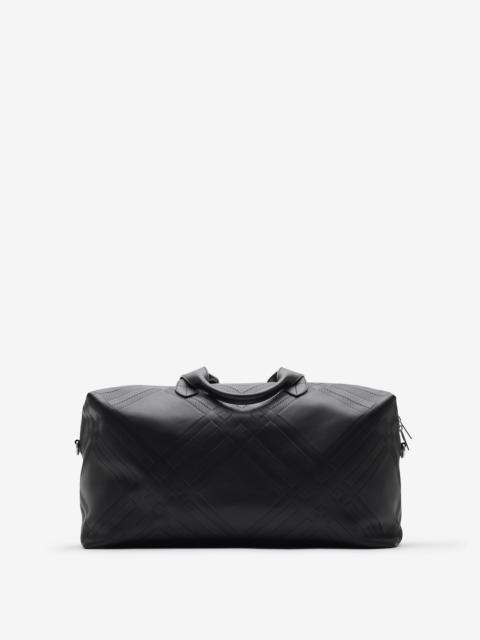 Burberry Embossed Check Duffle Bag