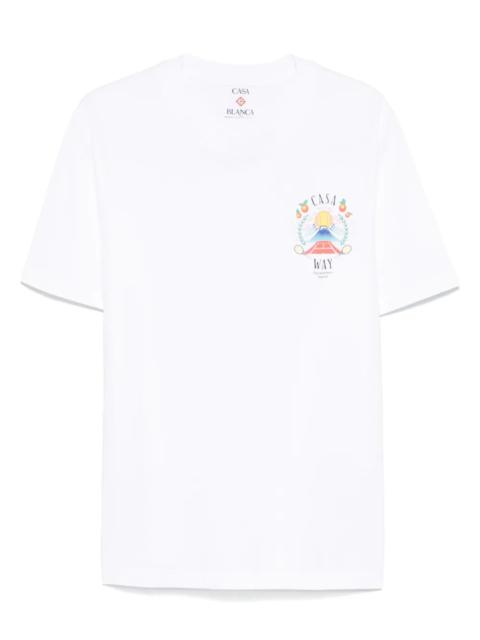 CASABLANCA Casa Way Mountain Printed T-Shirt