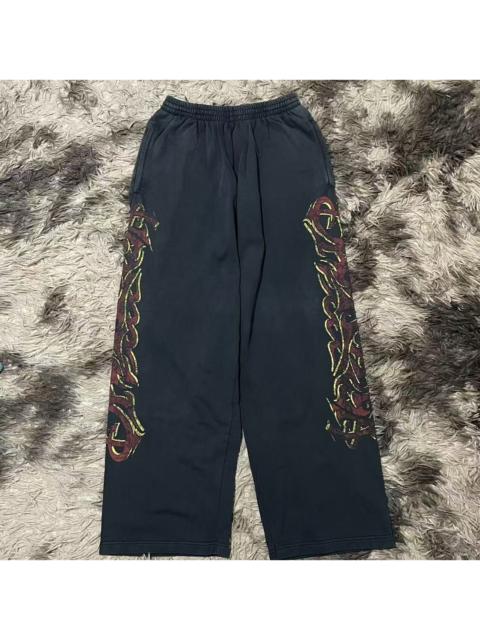 BALENCIAGA Balenciaga 24SS Flame Print Baggy Pants