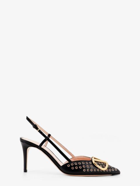 Valentino Valentino Garavani Valentino Garavani Leather Slingback Décolleté