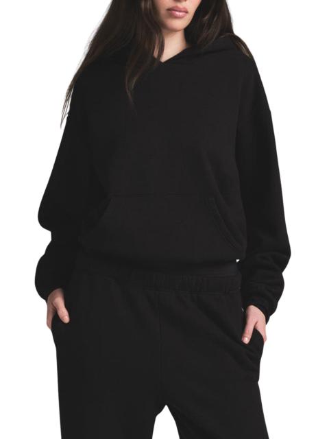 SKIMS SKIMS Cotton Fleece Classic Hoodie in Onyx at Nordstrom
